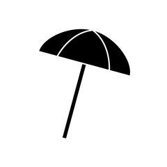 beach umbrella isolated icon vector illustration design