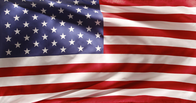 USA rippled America flag