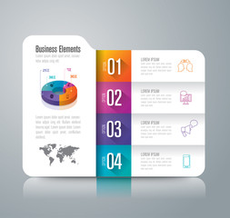 Infographic design vector and business icons.
