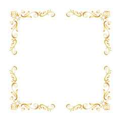 Golden ornamental insignia icon vector illustration graphic design