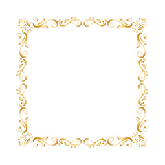 Golden ornamental insignia icon vector illustration graphic design