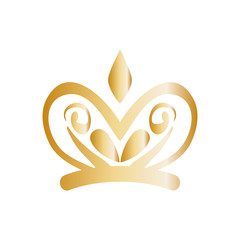 Golden ornamental insignia icon vector illustration graphic design