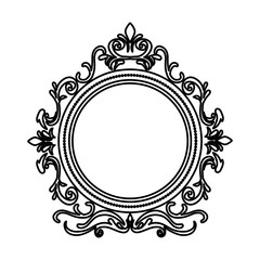 Ornamental border insignia icon vector illustration graphic design