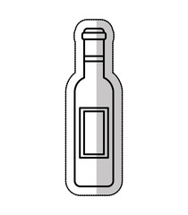 wine bottle drink isolated icon vector illustration design