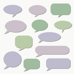 Thought frame. Speech bubble. Dream cloud. Talk balloon. Quote b