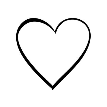 Cute decorative heart icon vector illustration graphic design