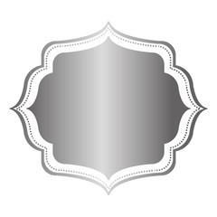 Ornamental border insignia icon vector illustration graphic design
