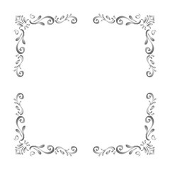 Ornamental border insignia icon vector illustration graphic design