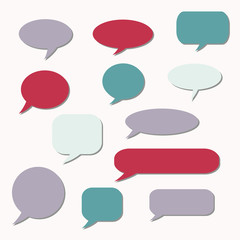 Thought frame. Speech bubble. Dream cloud. Talk balloon. Quote b