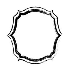 Ornamental border insignia icon vector illustration graphic design