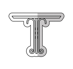 wrought iron frame isolated icon vector illustration design