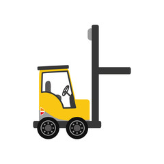 forklift delivery cargo icon vector illustration graphic design