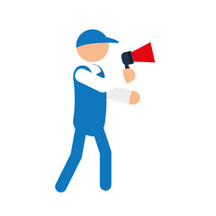 Courier delivery man icon vector illustration graphic design