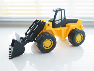 Toy Wheel Loader Close up