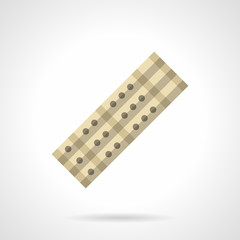 Kind of flute flat color vector icon