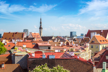 Obraz premium Aerial View of Tallinn