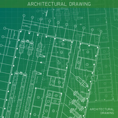 Architectural drawing. Architectural plan in vector.