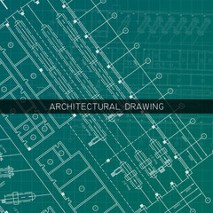 Architectural drawing. Architectural plan in vector.