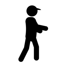 Courier delivery man icon vector illustration graphic design