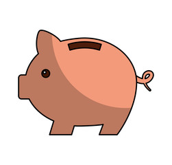 piggy savings isolated icon vector illustration design