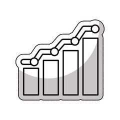 bars statistics isolated icon vector illustration design