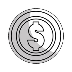 coin money isolated icon vector illustration design