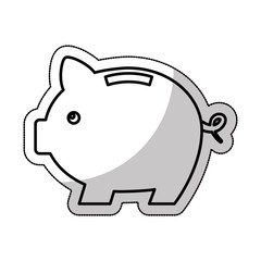 piggy savings isolated icon vector illustration design