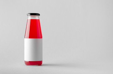 Juice Bottle Mock-Up - Blank Label