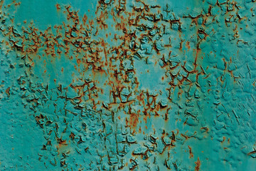 old paint on metal
