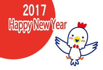 2017　にわとり　テンプレート