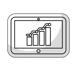 bars statistics isolated icon vector illustration design