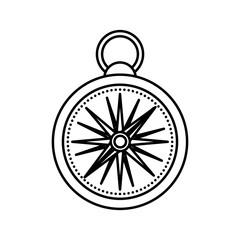 compass travel device icon vector illustration design
