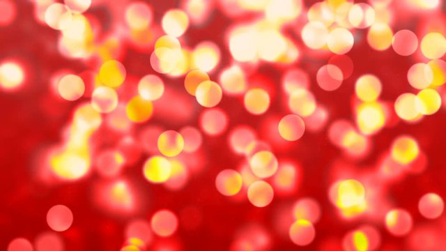 Red Abstract Lights Bokeh Background Loop