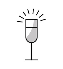 cup drink party isolated icon vector illustration design
