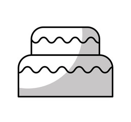 delicious sweet cake icon vector illustration design