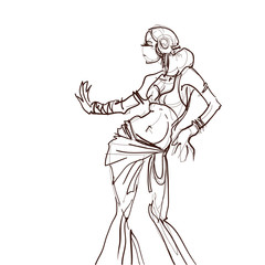 tribal fusion gypsy dancer