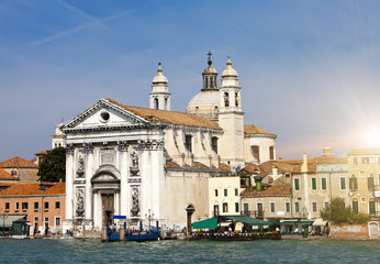 Fototapeta na wymiar Church Santa Maria del Rosario in Italy, Venice.