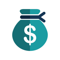 money bag isolated icon vector illustration design