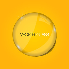 Glass lens vector illustration