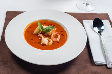 tomato seafood soup