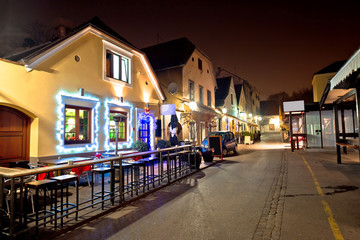 Opatovina historic street of Zagreb evening view