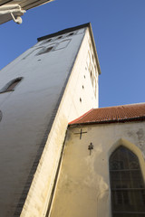 Fototapeta na wymiar tower of St. Nicholas' Church, Tallinn Estonia
