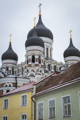 Fototapeta na wymiar Alexander Nevsky orthodox Cathedral, Tallinn, Estonia