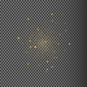 eps 10 premium vector golden glitter explosion, stars in the sky, galaxy, constellation, asterism on transparent background. Luxury stylish design for web, print, greeting card, banner, poster