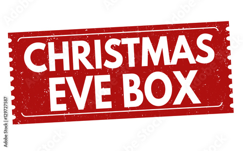 &quot;Christmas eve box sign or stamp&quot; fichier vectoriel libre de droits sur