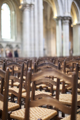 chairs aligned in a church