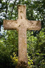 Old cemetery with old grave