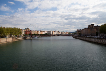 Fototapeta premium Panorama of the old town Lyon