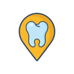 Dental Point Logo Design Element