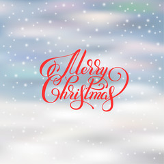 merry christmas red handwritten lettering inscription holiday ph